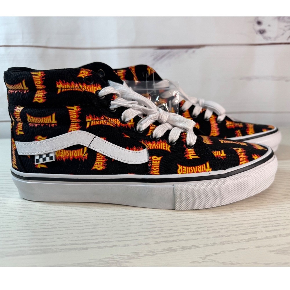 NEW in Box / Vans Skate Sk8-H Trasher Black Sneakers / Size 9 / Sku0163